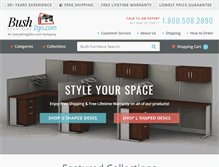Tablet Screenshot of bushfurniture2go.com